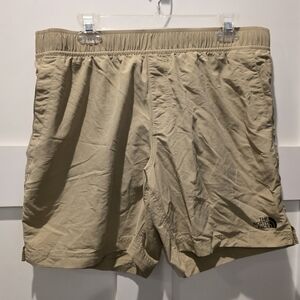 The North Face Men's Tan Swim Trunks Shorts L Gorpcore Outdoor Beach Vacation
